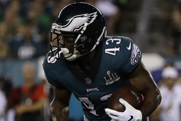 Philadelphia Eagles running back Darren Sproles in action during an NFL football game against the Atlanta Falcons Thursday, Sept. 6, 2018, in Philadelphia. (AP Photo/Matt Rourke)