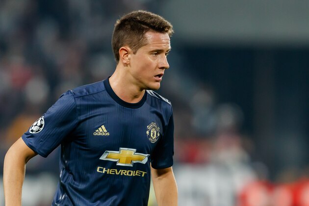 TURIN, ITALY - NOVEMBER 07: Ander Herrera of Manchester United looks on during the Group H match of the UEFA Champions League between Juventus and Manchester United at  on November 7, 2018 in Turin, Italy. (Photo by TF-Images/Getty Images)