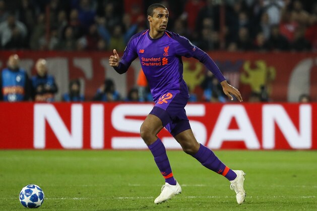 BELGRADE, SERBIA - NOVEMBER 06: Joel Matip of Liverpool in action during the Group C match of the UEFA Champions League between Red Star Belgrade and Liverpool at Rajko Mitic Stadium on November 06, 2018 in Belgrade, Serbia. (Photo by Srdjan Stevanovic/Getty Images)