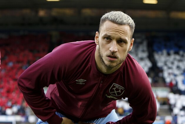 HUDDERSFIELD, ENGLAND - NOVEMBER 10: Marko Arnautovic of West Ham United during the Premier League match between Huddersfield Town and West Ham United at John Smith's Stadium on November 10, 2018 in Huddersfield, United Kingdom. (Photo by William Early/Getty Images)