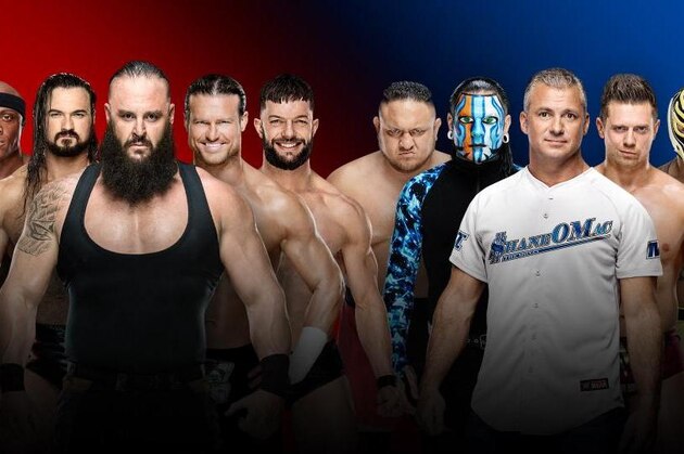 The men's Survivor Series teams.