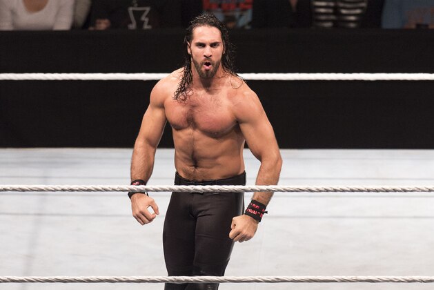 COLOGNE, GERMANY - NOVEMBER 07: Seth Rollins  during the WWE Live Show at Lanxess Arena on November 7, 2018 in Cologne, Germany. (Photo by Marc Pfitzenreuter/Getty Images)