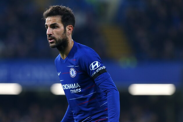 LONDON, ENGLAND - NOVEMBER 04: Cesc Fabregas of Chelsea FC in action during the Premier League match between Chelsea FC and Crystal Palace at Stamford Bridge on November 04, 2018 in London, United Kingdom. (Photo by Chloe Knott - Danehouse/Getty Images)