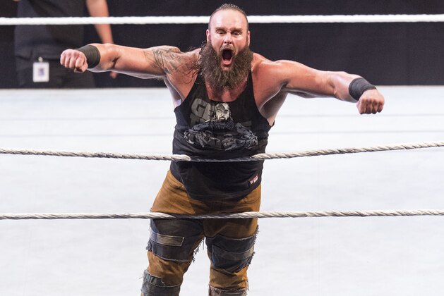COLOGNE, GERMANY - NOVEMBER 07: Braun Strowman during the WWE Live Show at Lanxess Arena on November 7, 2018 in Cologne, Germany. (Photo by Marc Pfitzenreuter/Getty Images)