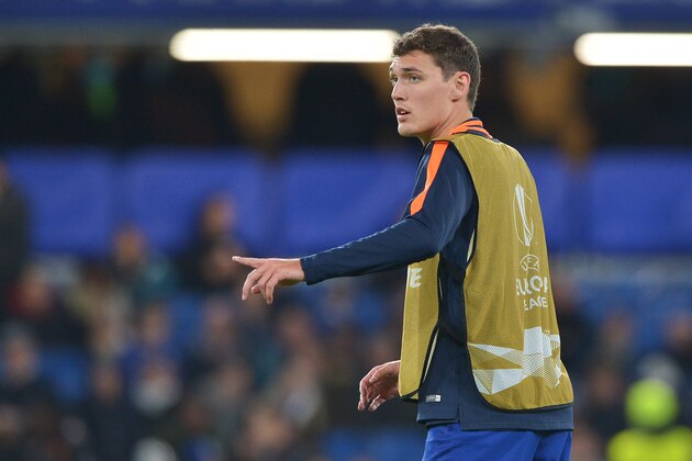 LONDON, ENGLAND - OCTOBER 25: Andreas Christensen of Chelsea gestures prior the UEFA Europa League Group L match between Chelsea and FC BATE Borisov at Stamford Bridge on October 25, 2018 in London, United Kingdom. (Photo by TF-Images/Getty Images)