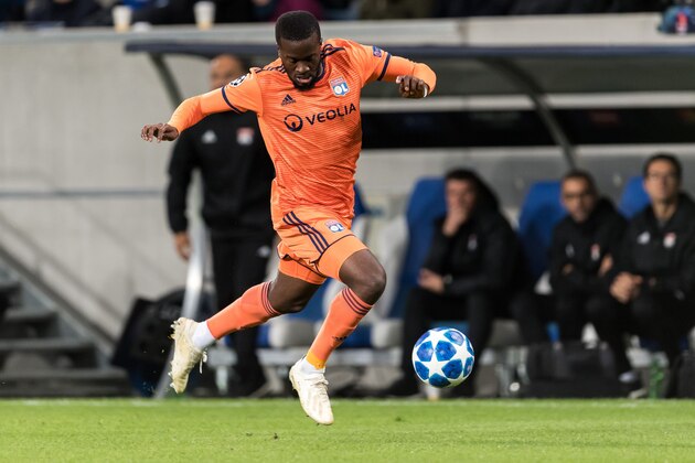Tanguy Ndombele of Olympique Lyonnais during the UEFA Champions League group E match between TSG 1899 Hoffenheim and Olympique Lyonnais at Rhein-Neckar-Arena on October 23, 2018 in Sinsheim, Germany(Photo by VI Images via Getty Images)
