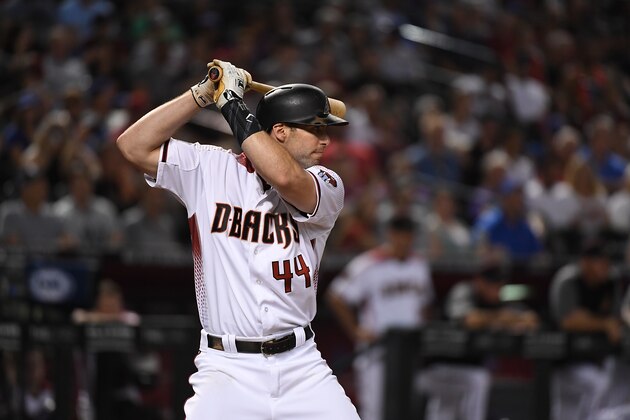 PHOENIX, AZ - SEPTEMBER 17:  Paul Goldschmidt #44 of the Arizona Diamondbacks gets ready in the batters box against the Chicago Cubs at Chase Field on September 17, 2018 in Phoenix, Arizona.  (Photo by Norm Hall/Getty Images)