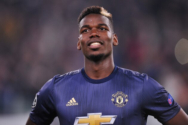 TURIN, ITALY - NOVEMBER 07: Paul Pogba of Manchester United looks on during the Group H match of the UEFA Champions League between Juventus and Manchester United at  on November 7, 2018 in Turin, Italy. (Photo by Norbert Barczyk/PressFocus/MB Media/Getty Images)