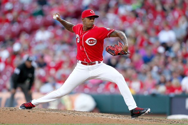 CINCINNATI, OH - SEPTEMBER 29:  Raisel Iglesias #26 of the Cincinnati Reds throws a pitch during the game against the Pittsburgh Pirates at Great American Ball Park on September 29, 2018 in Cincinnati, Ohio. Cincinnati defeated Pittsburgh 3-0. (Photo by Kirk Irwin/Getty Images)