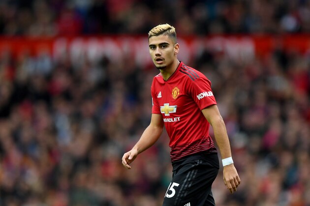 MANCHESTER, ENGLAND - SEPTEMBER 22: Andreas Pereira of Manchester United during to the Premier League match between Manchester United and Wolverhampton Wanderers at Old Trafford on September 22, 2018 in Manchester, United Kingdom. (Photo by Sam Bagnall - AMA/Getty Images)