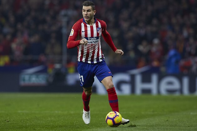MADRID, SPAIN - NOVEMBER 24:  Lucas Hernandez of Atletico de Madrid in action during the La Liga match between Club Atletico de Madrid and FC Barcelona at Wanda Metropolitano on November 24, 2018 in Madrid, Spain.  (Photo by Quality Sport Images/Getty Images)