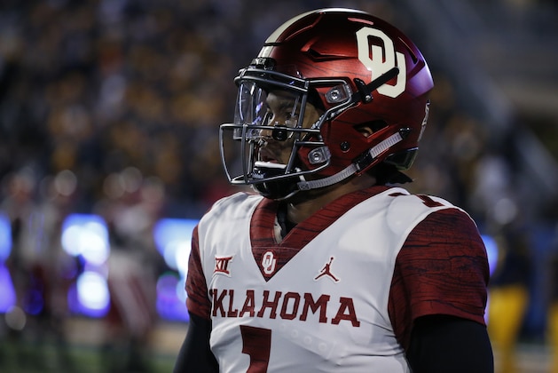MORGANTOWN, WV - NOVEMBER 23: Kyler Murray #1 of the Oklahoma Sooners in action against the West Virginia Mountaineers on November 23, 2018 at Mountaineer Field in Morgantown, West Virginia. (Photo by Justin K. Aller/Getty Images) MORGANTOWN, WV - NOVEMBER 23: Kyler Murray #1 of the Oklahoma Sooners in action against the West Virginia Mountaineers on November 23, 2018 at Mountaineer Field in Morgantown, West Virginia. (Photo by Justin K. Aller/Getty Images)