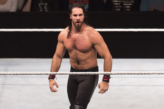 COLOGNE, GERMANY - NOVEMBER 07: Seth Rollins  during the WWE Live Show at Lanxess Arena on November 7, 2018 in Cologne, Germany. (Photo by Marc Pfitzenreuter/Getty Images)