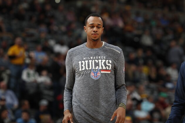 Milwaukee Bucks forward John Henson (31) in the second half of an NBA basketball game Sunday, Nov. 11, 2018, in Denver. Milwaukee won 121-114. (AP Photo/David Zalubowski)