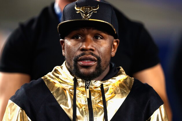 LOS ANGELES, CA - NOVEMBER 19:  Promoter Floyd Mayweather attends the game between the Kansas City Chiefs and the Los Angeles Rams at Los Angeles Memorial Coliseum on November 19, 2018 in Los Angeles, California.  The Rams won the game 54-51.  (Photo by Sean M. Haffey/Getty Images)