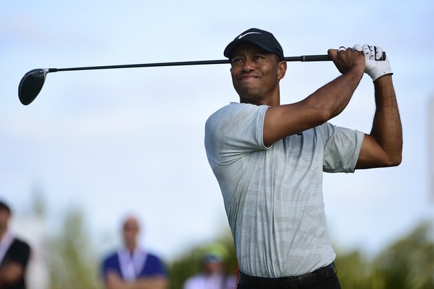 Tiger Woods hits from the seventh tee during the first round of the Hero World Challenge at the Albany Golf Club in Nassau, Bahamas, Thursday, Nov. 29, 2018. Woods now is No. 13 in the world as he hosts this holiday tournament for the 20th time. (AP Photo/Dante Carrer) Tiger Woods hits from the seventh tee during the first round of the Hero World Challenge at the Albany Golf Club in Nassau, Bahamas, Thursday, Nov. 29, 2018. Woods now is No. 13 in the world as he hosts this holiday tournament for the 20th time. (AP Photo/Dante Carrer)
