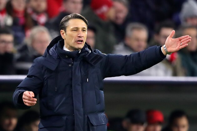 MUNICH, GERMANY - NOVEMBER 27:  Niko Kovac, Manager of Bayern Munich reacts during the UEFA Champions League Group E match between FC Bayern Muenchen and SL Benfica at Fussball Arena Muenchen on November 27, 2018 in Munich, Germany.  (Photo by Alex Hassenstein/Getty Images)