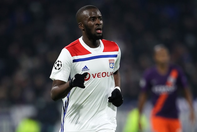 LYON, FRANCE - NOVEMBER 27: Tanguy NDombele of Olympique Lyonnais during the Group F match of the UEFA Champions League between Olympique Lyonnais and Manchester City at Groupama Stadium on November 27, 2018 in Lyon, France. (Photo by Matthew Ashton - AMA/Getty Images)a .