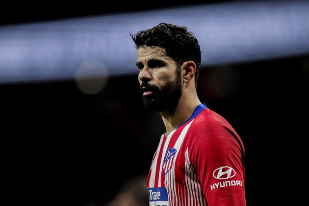 MADRID, SPAIN - NOVEMBER 24: Diego Costa of Atletico Madrid during the La Liga Santander  match between Atletico Madrid v FC Barcelona at the Estadio Wanda Metropolitano on November 24, 2018 in Madrid Spain (Photo by David S. Bustamante/Soccrates/Getty Images)