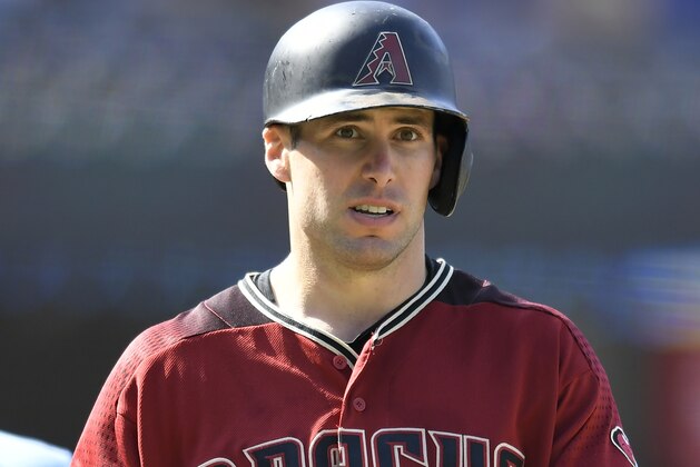 LOS ANGELES, CA - SEPTEMBER 02: Paul Goldschmidt #44 of the Arizona Diamondbacks in the seventh inning against the Los Angeles Dodgers at Dodger Stadium on September 2, 2018 in Los Angeles, California. Dodgers won 3-2. (Photo by John McCoy/Getty Images)