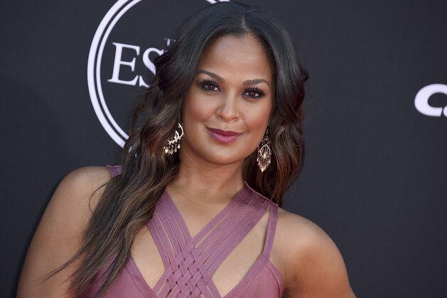 Laila Ali arrives at the ESPYS at the Microsoft Theater on Wednesday, July 12, 2017, in Los Angeles. (Photo by Jordan Strauss/Invision/AP)