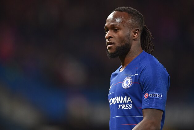 LONDON, ENGLAND - OCTOBER 04: Victor Moses of Chelsea looks on during the UEFA Europa League Group L match between Chelsea and Vidi FC at Stamford Bridge on October 4, 2018 in London, United Kingdom. (Photo by TF-Images/Getty Images)