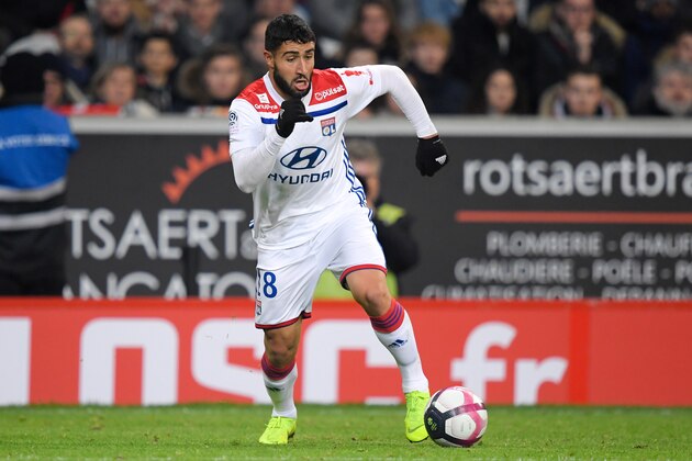 LILLE, FRANCE - DECEMBER 1: Nabil Fekir of Olympique Lyon  during the French League 1  match between Lille v Olympique Lyon at the Stade Pierre Mauroy on December 1, 2018 in Lille France (Photo by Angelo Blankespoor/Soccrates/Getty Images)