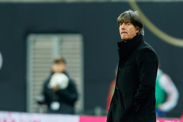 LEIPZIG, GERMANY - NOVEMBER 15: Head coach Joachim Loew of Germany looks on during the International Friendly match between Germany and Russia at Red Bull Arena on November 15, 2018 in Leipzig, Germany. .(Photo by TF-Images/Getty Images)