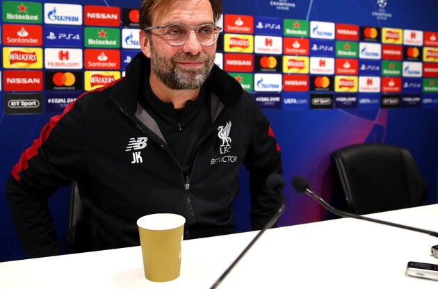 LIVERPOOL, ENGLAND - DECEMBER 10:  Liverpool manager, Jurgen Klopp during a Liverpool press conference ahead of their UEFA Champions League Group C match against SSC Napoli at Melwood Training Ground on December 10, 2018 in Liverpool, United Kingdom.  (Photo by Clive Brunskill/Getty Images)