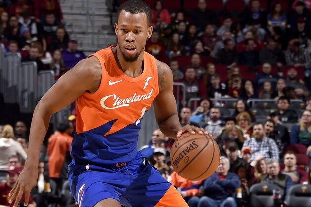 CLEVELAND, OH - DECEMBER 7: Rodney Hood #1 of the Cleveland Cavaliers handles the ball against the Sacramento Kings on December 7, 2018 at Quicken Loans Arena in Cleveland, Ohio. NOTE TO USER: User expressly acknowledges and agrees that, by downloading and/or using this Photograph, user is consenting to the terms and conditions of the Getty Images License Agreement. Mandatory Copyright Notice: Copyright 2018 NBAE (Photo by David Liam Kyle/NBAE via Getty Images)