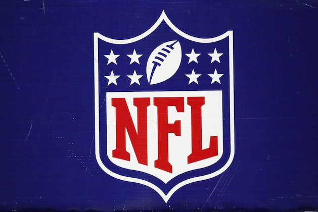 An NFL logo is shown at Ford Field during a football game between the Detroit Lions and against the Seattle Seahawks in Detroit, Sunday, Oct. 28, 2018. (AP Photo/Paul Sancya)