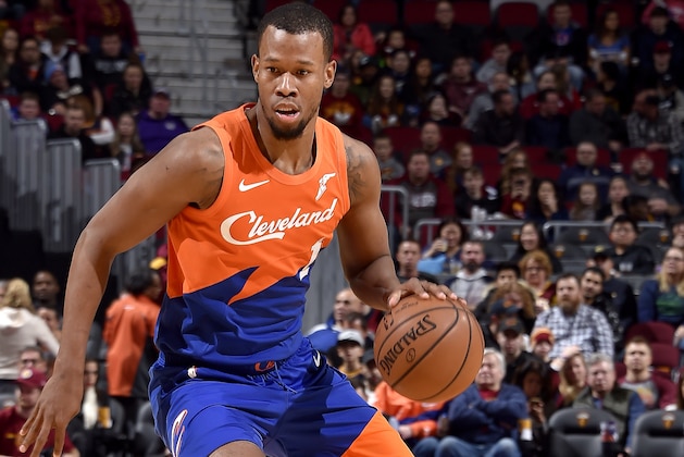 CLEVELAND, OH - DECEMBER 7: Rodney Hood #1 of the Cleveland Cavaliers handles the ball against the Sacramento Kings on December 7, 2018 at Quicken Loans Arena in Cleveland, Ohio. NOTE TO USER: User expressly acknowledges and agrees that, by downloading and/or using this Photograph, user is consenting to the terms and conditions of the Getty Images License Agreement. Mandatory Copyright Notice: Copyright 2018 NBAE (Photo by David Liam Kyle/NBAE via Getty Images)