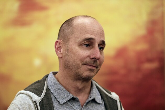 New York Yankees general manager Brian Cashman speaks to reporters during the Major League Baseball General Manager Meetings Wednesday, Nov. 7, 2018, in Carlsbad, Calif. (AP Photo/Gregory Bull)