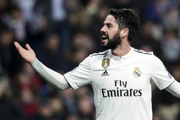 MADRID, SPAIN - DECEMBER 12: Isco of Real Madrid during the UEFA Champions League  match between Real Madrid v CSKA Moskou at the Santiago Bernabeu on December 12, 2018 in Madrid Spain (Photo by David S. Bustamante/Soccrates/Getty Images)