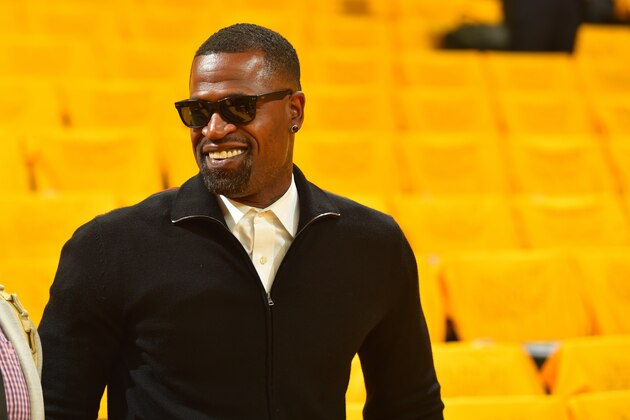 OAKLAND, CA - JUNE 01:  Former NBA player, Stephen Jackson attends Game One of the 2017 NBA Finals between the Cleveland Cavaliers and the Golden State Warriors on June 1, 2017 at Oracle Arena in Oakland, California. NOTE TO USER: User expressly acknowledges and agrees that, by downloading and or using this photograph, user is consenting to the terms and conditions of Getty Images License Agreement. Mandatory Copyright Notice: Copyright 2017 NBAE (Photo by Jesse D. Garrabrant/NBAE via Getty Images)