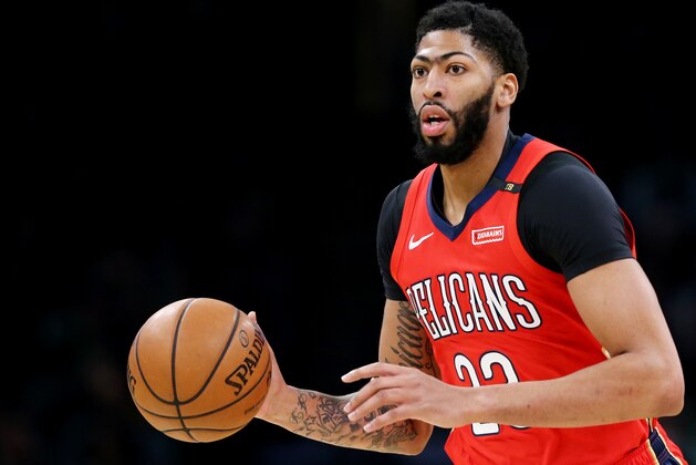 BOSTON, MA - DECEMBER 10: Anthony Davis #23 of the New Orleans Pelicans dribbles against the Boston Celtics at TD Garden on December 10, 2018 in Boston, Massachusetts. (Photo by Maddie Meyer/Getty Images)