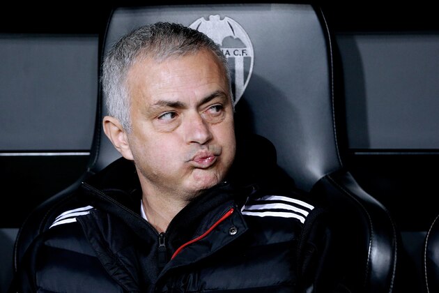 VALENCIA, SPAIN - DECEMBER 12: coach Jose Mourinho of Manchester United  during the UEFA Champions League  match between Valencia v Manchester United at the Estadio de Mestalla on December 12, 2018 in Valencia Spain (Photo by Jeroen Meuwsen/Soccrates/Getty Images)