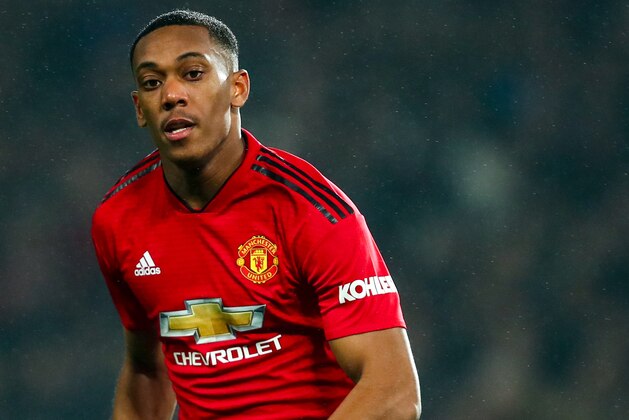 MANCHESTER, ENGLAND - DECEMBER 05: Anthony Martial of Manchester United during the Premier League match between Manchester United and Arsenal FC at Old Trafford on December 5, 2018 in Manchester, United Kingdom. (Photo by Robbie Jay Barratt - AMA/Getty Images)