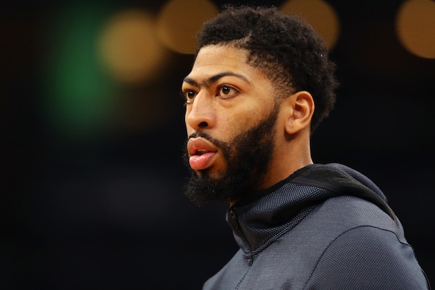 BOSTON, MA - DECEMBER 10: Anthony Davis #23 of the New Orleans Pelicans looks on before the game against the Boston Celtics at TD Garden on December 10, 2018 in Boston, Massachusetts. (Photo by Maddie Meyer/Getty Images)