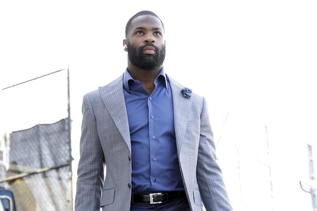 Tennessee Titans running back DeMarco Murray arrives for an NFL football game against the Houston Texans Sunday, Dec. 3, 2017, in Nashville, Tenn. (AP Photo/James Kenney)