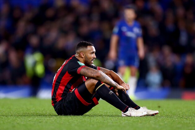 LONDON, ENGLAND - DECEMBER 19:  Callum Wilson of AFC Bournemouth looks dejected after the Carabao Cup Quarter Final match between Chelsea and AFC Bournemouth at Stamford Bridge on December 19, 2018 in London, United Kingdom.  (Photo by Jordan Mansfield/Getty Images)