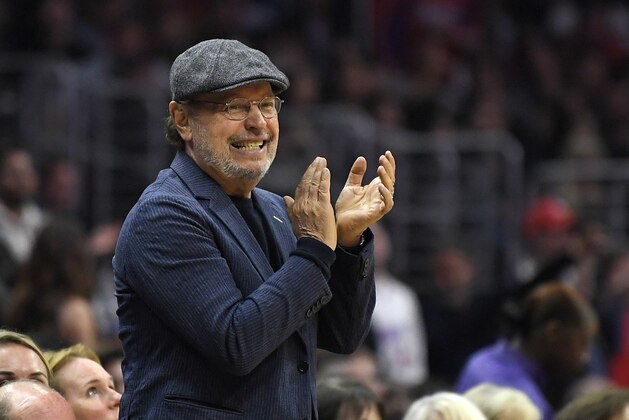 Actor Billy Crystal claps during the second half of an NBA basketball game between the Los Angeles Clippers and the Cleveland Cavaliers, Friday, March 9, 2018, in Los Angeles. The Clippers won 116-102. (AP Photo/Mark J. Terrill) Actor Billy Crystal claps during the second half of an NBA basketball game between the Los Angeles Clippers and the Cleveland Cavaliers, Friday, March 9, 2018, in Los Angeles. The Clippers won 116-102. (AP Photo/Mark J. Terrill)