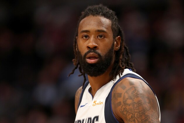 DENVER, COLORADO - DECEMBER 18: Deandre Jordan #6 of the Dallas Mavericks plays the Denver Nuggets at the Pepsi Center on December 18, 2018 in Denver, Colorado. NOTE TO USER: User expressly acknowledges and agrees that, by downloading and or using this photograph, User is consenting to the terms and conditions of the Getty Images License Agreement. (Photo by Matthew Stockman/Getty Images)