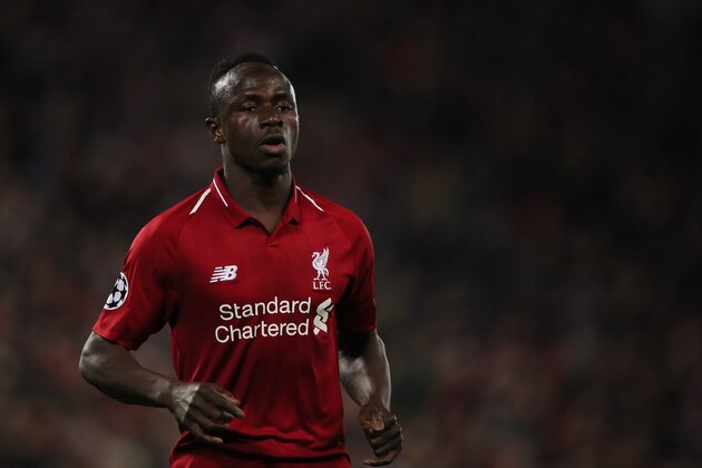 LIVERPOOL, ENGLAND - DECEMBER 11: Sadio Mane of Liverpool during the UEFA Champions League Group C match between Liverpool and SSC Napoli at Anfield on December 11, 2018 in Liverpool, United Kingdom. (Photo by Matthew Ashton - AMA/Getty Images)
