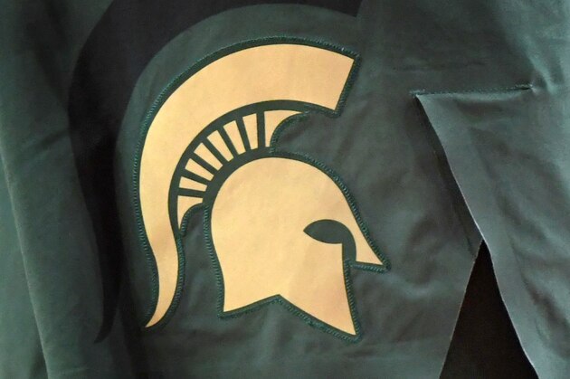 COLLEGE PARK, MD- JANUARY 28: The Michigan State Spartans logo on a pair of shorts during a college basketball game against the Maryland Terrapins at The Xfinity Center on January 28, 2018 in College Park, Maryland. The Spartans won 74-68. (Photo by Mitchell Layton/Getty Images) *** Local Caption *** COLLEGE PARK, MD- JANUARY 28: The Michigan State Spartans logo on a pair of shorts during a college basketball game against the Maryland Terrapins at The Xfinity Center on January 28, 2018 in College Park, Maryland. The Spartans won 74-68. (Photo by Mitchell Layton/Getty Images) *** Local Caption ***