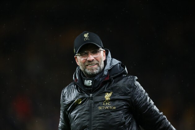 WOLVERHAMPTON, ENGLAND - DECEMBER 21: Jurgen Klopp manager / head coach of Liverpool  during the Premier League match between Wolverhampton Wanderers and Liverpool FC at Molineux on December 21, 2018 in Wolverhampton, United Kingdom. (Photo by James Baylis - AMA/Getty Images)