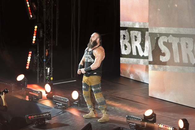 COLOGNE, GERMANY - NOVEMBER 07: Braun Strowman during the WWE Live Show at Lanxess Arena on November 7, 2018 in Cologne, Germany. (Photo by Marc Pfitzenreuter/Getty Images)