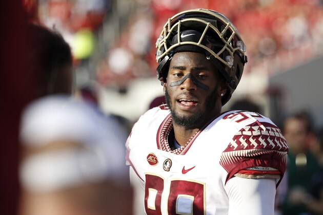 LOUISVILLE, KY - SEPTEMBER 29: Brian Burns #99 of the Florida State Seminoles looks on during the game against the Louisville Cardinals at Cardinal Stadium on September 29, 2018 in Louisville, Kentucky. Florida State won 28-24. (Photo by Joe Robbins/Getty Images)