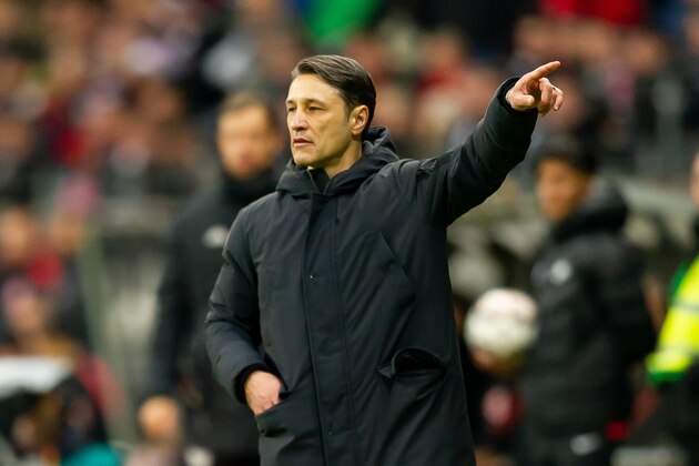 FRANKFURT AM MAIN, GERMANY - DECEMBER 22: Head coach Niko Kovac of Bayern Muenchen gestures during the Bundesliga match between Eintracht Frankfurt and FC Bayern Muenchen at Commerzbank-Arena on December 22, 2018 in Frankfurt am Main, Germany. (Photo by TF-Images/TF-Images via Getty Images)