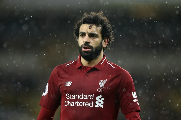 WOLVERHAMPTON, ENGLAND - DECEMBER 21:  Mohamed Salah of Liverpool looks on during the Premier League match between Wolverhampton Wanderers and Liverpool FC at Molineux on December 21, 2018 in Wolverhampton, United Kingdom.  (Photo by David Rogers/Getty Images)